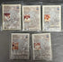 Babe Ruth 1994 Metallic Impressions New York Yankees 5 Card Metal Set